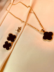Clover style Pendent Set -Tarnish Free