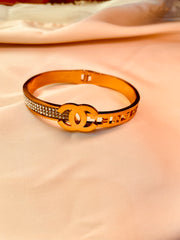 Golden Bracelet Channel Style - Tarnish Free