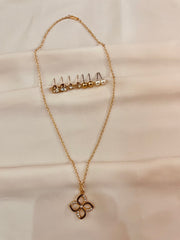 Small Stone Studded Set With Interchangeable Top's