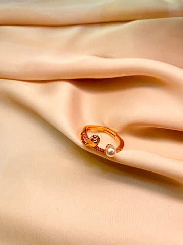 Korean Style Pearl Ring (Adjustable) - Tarnish Free