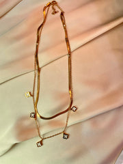 Double Chain Necklace - Tarnish free