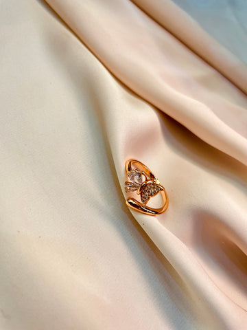 Cute Open Style Butterfly Ring (Adjustable) - Tarnish Free