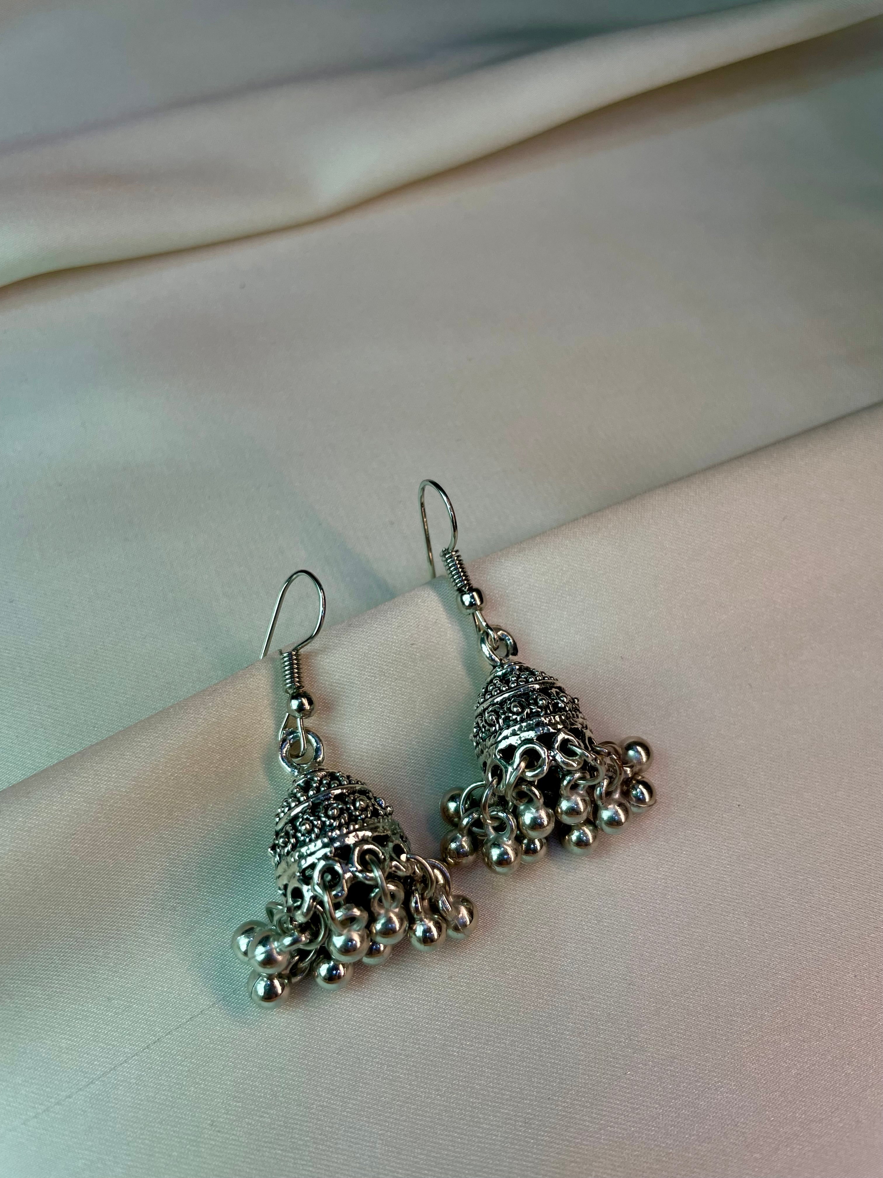 Silver Jhumki