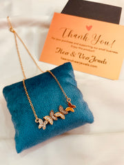 Premium Quality Golden Butterfly Necklace