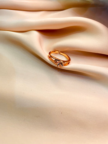 Elegant Charm Stone Ring (Adjustable) - Tarnish Free