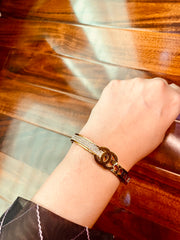 Golden Bracelet Channel Style - Tarnish Free