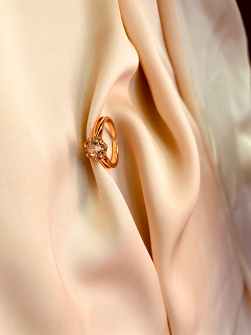 Luxury Rose Style Ring (Adjustable) - Tarnish Free