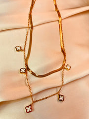Double Chain Necklace - Tarnish free