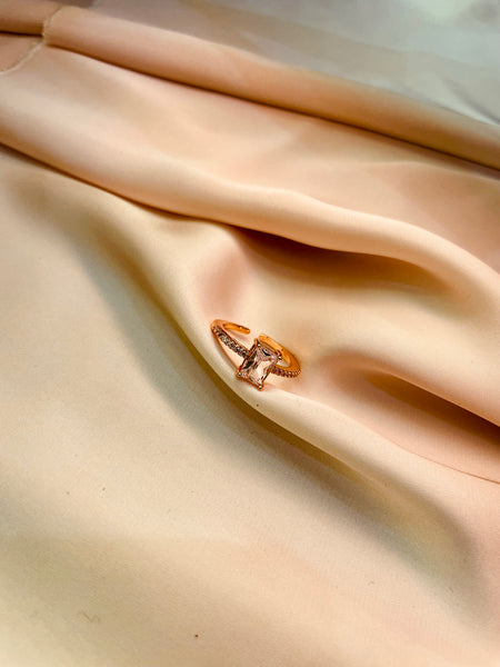 Diamond Style Engagement Ring (Adjustable) - Tarnish Free