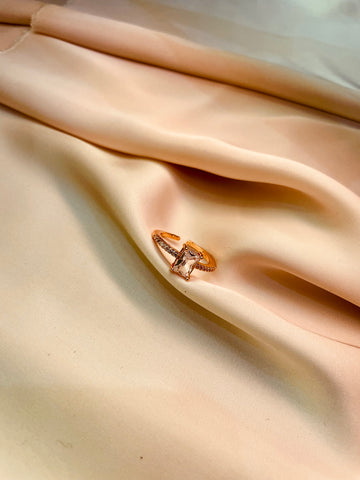 Diamond Style Engagement Ring (Adjustable) - Tarnish Free