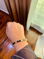 Cartier Inspired Black & Golden Bracelet - Tarnish Free
