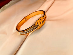 Golden Bracelet Channel Style - Tarnish Free