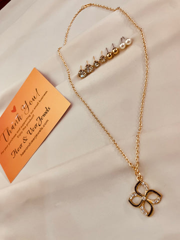 Small Stone Studded Set With Interchangeable Top's