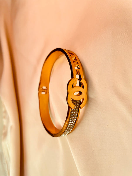 Golden Bracelet Channel Style - Tarnish Free