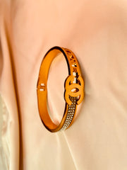 Golden Bracelet Channel Style - Tarnish Free