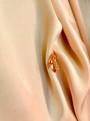 Tiny Double Heart Ring (Adjustable)- Tarnish Free